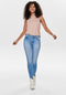 ONLY ONLBLUSH LIFE MID SK AK RAW REA4347 Dames Jeans - Skinny ankle - Geruwde randen - Maat W26 X L34