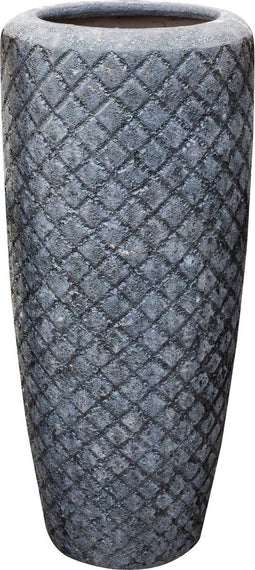 PTMD Maxxy Bloempot - 50 x 50 x 120 cm - Keramiek - Grijs