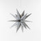 Anna Collection Verlichte 3D kerstster - zilver - 35 cm - kunststof - op batterijen - kerstverlichting