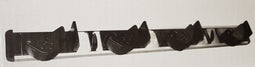 SEM trading bv - Premium Bezem/Tuingereedschap Houder - 4 Steelklemmen - 3 Haken