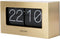 Tafelklok Boxed Flip - Geborsteld Goud - 20,5x7x11,5cm