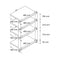 NorStone Copenhagen - Base audiomeubel - Stevige metalen constructie - Zwart eiken