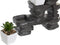Decoratieve figuren DKD Home Decor Zwart Gouden Wit Hars Monnik Orientaals (21 x 7,5 x 25 cm) (2 Stuks)