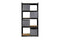 Feel Furniture - Opslagrek 5 lagen - Schroefloos met 4 Grijze Boxen - Zwart