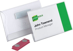 Badge durable 8117 vlak met magneet 54x90mm | 25 stuks