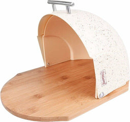 Broodmand Feel Maestro MR-1678 Beige Zilverkleurig Hout Plastic 1 Onderdelen 27,5 x 21 x 37,5 cm