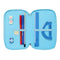 Driedubbele Pennenzak Lilo & Stitch Happy Hemelsblauw 12,5 x 19,5 x 5,5 cm 37 Onderdelen