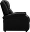 vidaXL Fauteuil verstelbaar stof zwart