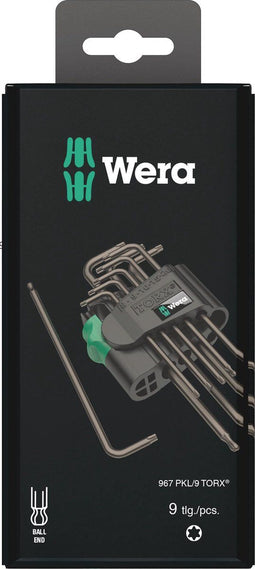 Wera - 967/9 TX 1 SB Blacklaser - 9-delige stiftsleutelset - torx