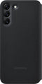 Samsung Galaxy S22 Plus - Clear View Stand Cover - Semi-transparante voorkant - Zwart