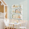 Woltu Wandboekenkast - Wolk Serie - 3 Delig - MDF en Grenen - Wit