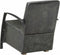 vidaXL Fauteuil echt leer verweerd grijs