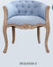 Kruk DKD Home Decor Blauw Polyester Linnen Rubberwood (122 x 41 x 48 cm)