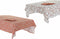 Placemat en servetten DKD Home Decor Wit Terra cotta 150 x 150 x 0,5 cm (2 Stuks)