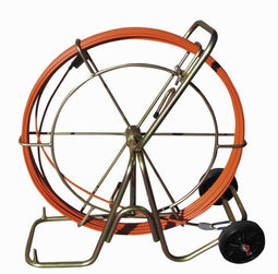 ATM 770960 - Guía pasahilos fibra de vídrio autoenergética con contenedor de Ø 900 mm con ruedas (Largo 60 m; Ø 9 mm)