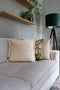 Dutch Decor LEWIS - Sierkussen 45x45 cm - fluweel - met sierrand - Semolina - beige - Inclusief binnenkussen