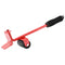 Meubelrollers 8 stuks met lifters 9,8x7,5x3 cm 150 kg rood