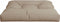 vidaXL - Palletkussen - 70x70x12 - cm - stof - taupe