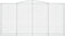 vidaXL - Schanskorven - 4 - st - gewelfd - 400x50x200/220 - cm - ijzer