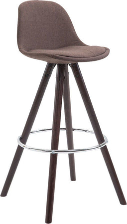 Barkruk Kempele Stof Rond C, Taupe