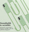 iMoshion Hoesje Geschikt voor Samsung Galaxy S21 Hoesje Met Koord - iMoshion Color Backcover met afneembaar koord - Groen