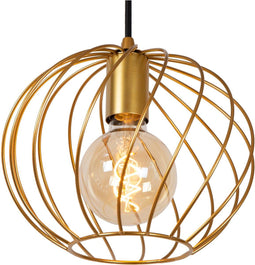 Lucide DANZA - Hanglamp - Ø 25 cm - Dimbaar - Mat Goud / Messing