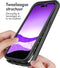 iMoshion Hoesje Geschikt voor iPhone 14 Pro Hoesje - iMoshion 360° Full Protective Case - Zwart / Transparant