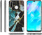 iMoshion Hoesje Geschikt voor Huawei P30 Lite Hoesje Siliconen - iMoshion Design hoesje - Zwart / Meerkleurig / Blauw / Shattered Blue Marble