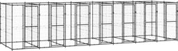vidaXL - Hondenkennel - 16,94 - m² - staal