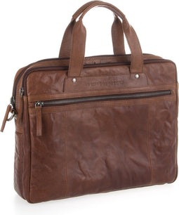 Leren Laptoptas - Shiloh - Brandy Cognac