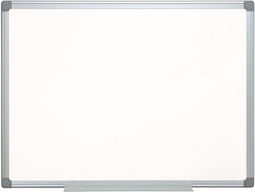 Q-CONNECT whiteboard, met aluminium frame, melamine, 1zijde wit, 1 zijde geruit, 90 x 120 cm