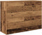 vidaXL - Dressoir - 90x29,5x65 - cm - bewerkt - hout - oud - houtkleurig