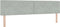 vidaXL - Hoofdbord - met - Kristallen - Knopen - Ge - tuft - Lichtgrijs - 200 - cm - Velours