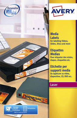 Huismerk Avery L7666-25 Diskette Etiket 70x52mm Wit