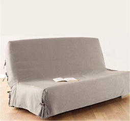 Atmosphera Kwaliteitsvolle hoes voor slaapbank katoen - Zetelovertrek - Zetelhoes - Sofaovertrek - Sofahoes - 140 cm x 200 cm - Lin (kleur)