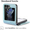 imoshion Hoesje Geschikt voor Samsung Galaxy Z Flip 5 Hoesje Met Pasjeshouder - imoshion Luxe Bookcase flip versie - Lichtblauw