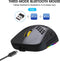 HXSJ T90 - Draadloze Gaming Muis - 2,4G + Bluetooth - RGB Verlichting - Zwart