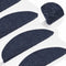 vidaXL - Trapmatten - zelfklevend - 10 - st - 56x17x3 - cm - naaldvilt - blauw