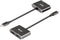 Club 3D CSV-1552 - MST hub USB3.2 Gen2 Type-C(DP Alt-Mode) naar DisplayPort + HDMI 4K60Hz - Zwart