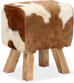 vidaXL - Krukje - 40x30x45 - cm - echt - geitenleer