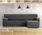 Hoes voor chaise longue met korte armleuning rechts Eysa JAZ Donker grijs 120 x 120 x 360 cm