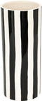 Atmosphera Edric Keramieken vaas Ø13xH30cm - Zwart