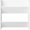 vidaXL - Wandschoenenkasten - 4 - st - 60x18x60 - cm - bewerkt - hout - wit