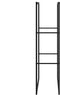 vidaXL - Haardhoutrek - 55x30x116 - cm - staal - zwart