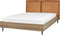 LIMANTON - Bed - Goudbruin - 160 x 200 cm - Kunstleer