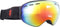 Frameless Skibril - Snowboardbril - Rood Spiegelglas - Mat Zwart - Categorie 3