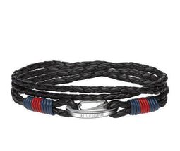 Tommy Hilfiger TJ2700534 - Armband - Zwart - Leer - diameter: 41 cm