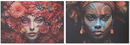 Schilderij Home ESPRIT Bedrukt Modern 120 x 3 x 80 cm (2 Stuks)