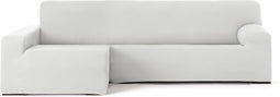 Hoes voor chaise longue met lange armleuning links Eysa BRONX Wit 170 x 110 x 310 cm