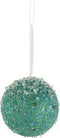 J-Line Bal Hangend Glitter Parels Azuur Groen Large